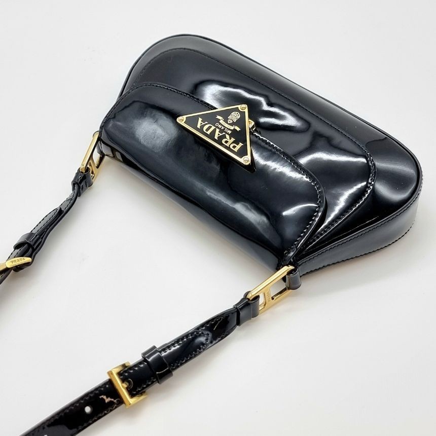 Prada Brushed Leather Shoulder Bag PRB021073 127649226 thumbnail 7