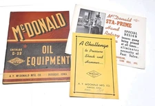 A.Y. McDonald Mfg Co Dubuque Iowa Oil Equipment Catalog Price List + Extras 1939