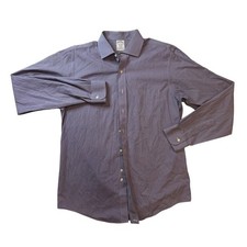 Brooks Brothers Regent Dress Shirt Mens 16-36 Purple White Micro Check Non-Iron