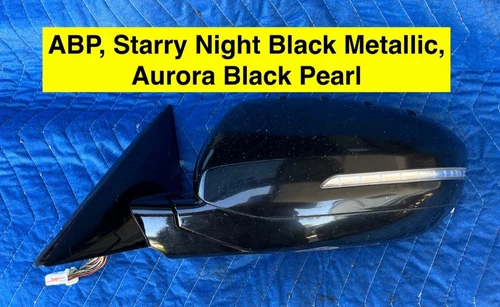 🧲2014-2016 Kia Cadenza BLIND SPOT DRIVER SIDE VIEW MIRROR Exterior BLACK Left🧲