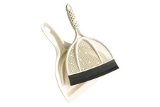 Silicone Handheld Brush & Dustpan Set - All Smooth Surface Squeegee Sweeper -...