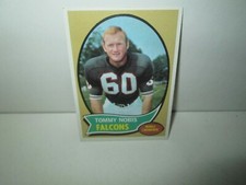 TOMMY NOBIS 1970 FOOTBALL CARD Topps #40 Longhorns ATLANTA FALCONS Sharp Nm