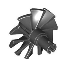 Lego Bricks Parts 4x Black Rotor Blades 24mm Jet Turbine Fan - 6313481 49148 NEW