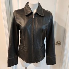 Modern Essentials Back Leather Jacket Size Medium