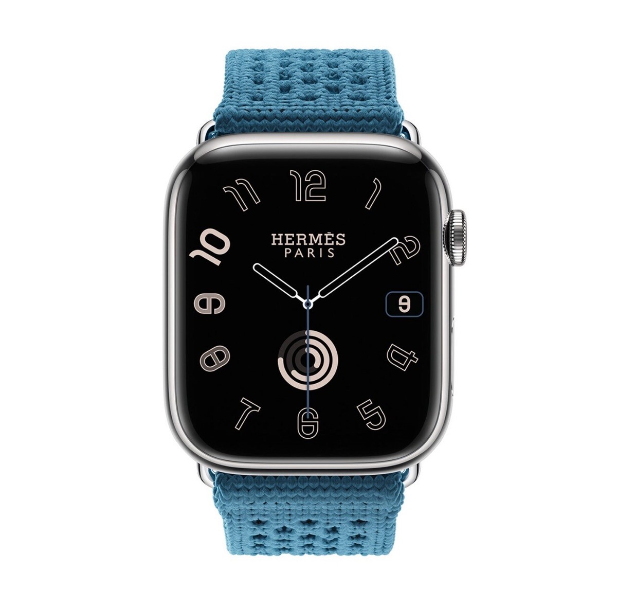 Genuine Apple Watch Hermes BLEU JEAN Tricot Single Tour Band 42mm 