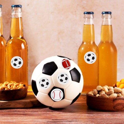 20 Sheets Stickers Hockey Birthday Decorations Basketball - Photo 9/12