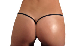 SEXY V BACK G-String MICRO PANTY THONG TANGA RHINESTONES DANCER Exotic Lingerie 