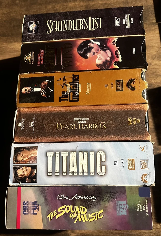 Lot of 9 VHS Tapes Box Sets / Trilogy / Classic Movies / Award Winners Foto 2 de 4