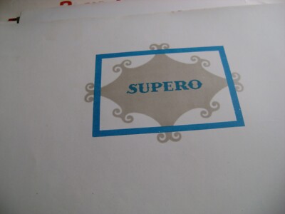 SUPERO-VINTAGE INNER CIGAR BOX -EMBOSSED LABEL-