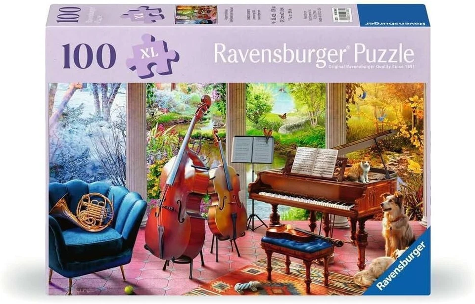 Ravensburger 12001366  Musikalische Jahreszeiten  Senioren Puzzle 100 Teile XL - Bild 1 von 1