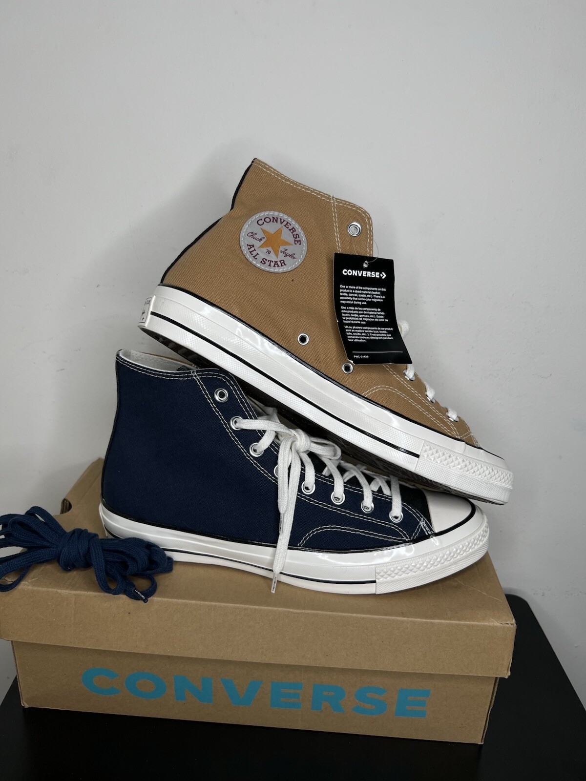 DS Converse x Carhartt WIP Men’s Sz 11 Women’s 13 Chuck 70 Hi Renew Detroit Rare image 2