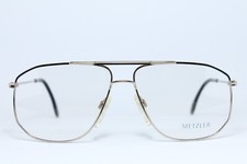 METZLER 7512 611 Light Gold Vintage Eyeglasses Frame Aviator Square