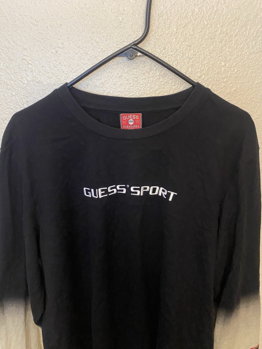 Guess Sports Pleasures Men’s Bleach Dye Long Sleeve Racing Shirt Out Of  Line L