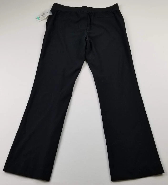 NUEVO Pantalones de Maternidad Duo Para Mujer’s M Medianos Negros Pierna Recta Cremallera Mosca Elastizados Foto 3 de 4