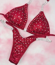 Red Spark bikini or wellness competition bikini