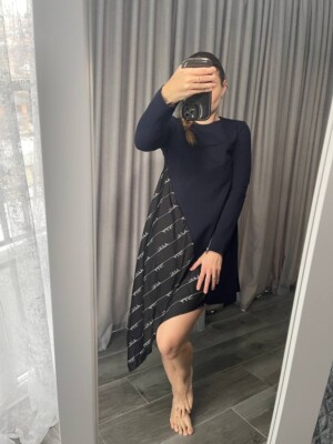 Elegant ANDRE TAN Dress | Dark Blue & Black Silk Blend | Perfect Condition | eBay Elegant ANDRE TAN Dress | Dark Blue & Black Silk Blend | Perfect Condition | eBay