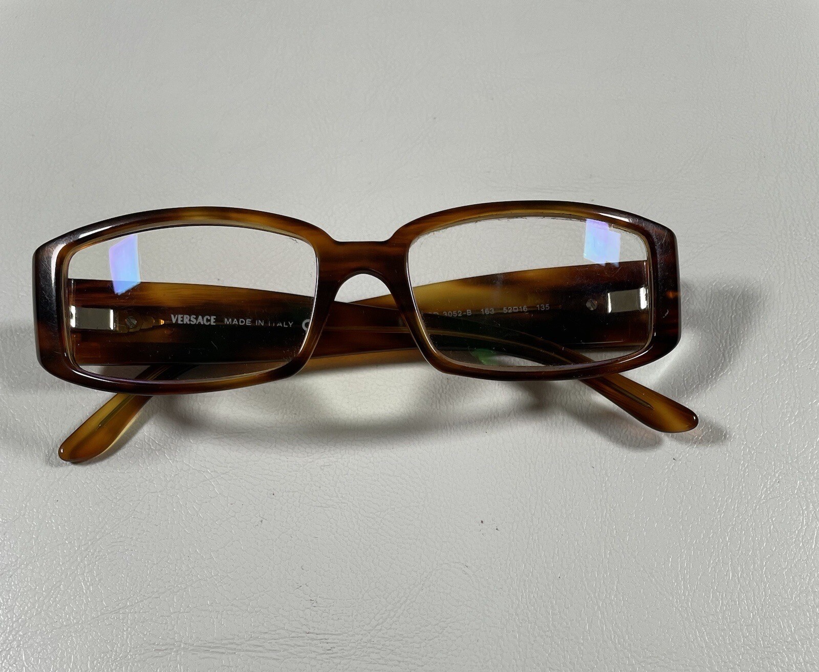 Vtg Versace Womens Glasses Frames Only Tortoise Italy Mod 3052 B 163 52 16 135 thumbnail 7