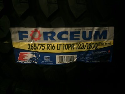 LT265/75R16 265 75 16 123/120Q 10 Ply Forceum MT 08 Plus Mud 