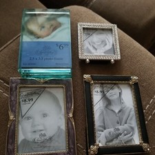 4 NEW tabletop photo frames, newborn baby , GREEN TREE GALLERY