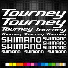 SHIMANO TOURNEY KIT Vinyl Decals Stickers Sheet Bike Frame Cycle Cycling Bicycle