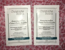 NEW CHRISTOPHE ROBIN Purifying Shampoo w/ Jujube Bark Extract 0.41 oz.ea
