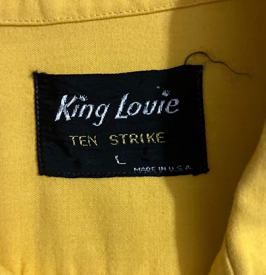 Vintage 60s King Louie Ten Strike Bowling Shirt L Chain Vintage 60s King Louie Ten Strike Bowling Shirt L Chain