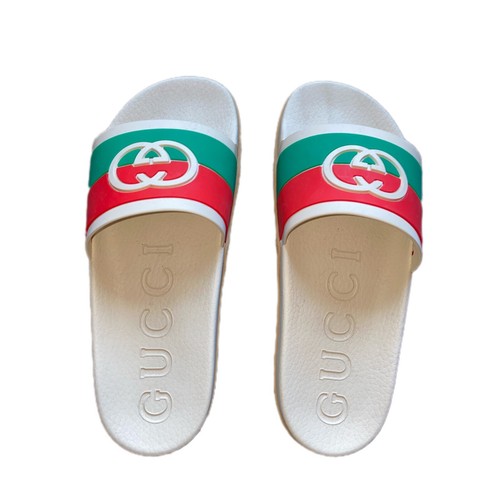Gucci Agrado Slide Sandal CREAM RED 