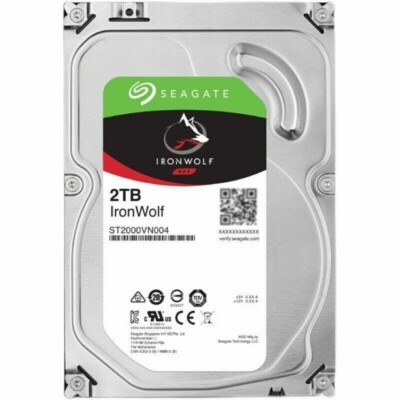Original Seagate IronWolf 2TB ST2000VN004 5900RPM SATA 3.5'' HDD Hard Disk Drive