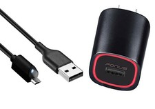 Home Charger 2.4A 6ft Cable Micro USB Wall Power Adapter Cord Rapid for Tablets