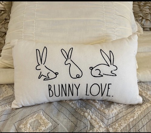 rae dunn bunny pillow