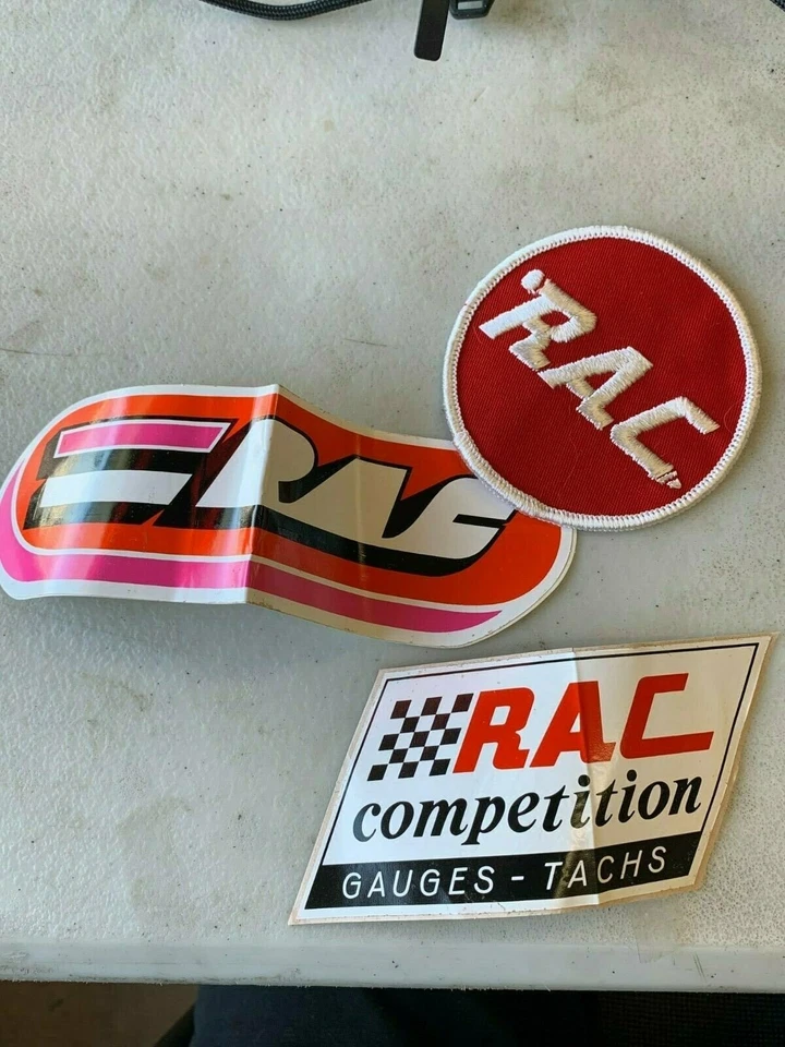Paquete de 3 pegatinas y emblemas de carreras All-Pro de competición de carreras vintage NOS hechos en EE. UU. Foto 2 de 4