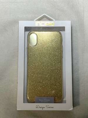 Incipio Design Series Case for iPhone X/XS- Champagne Glitter!