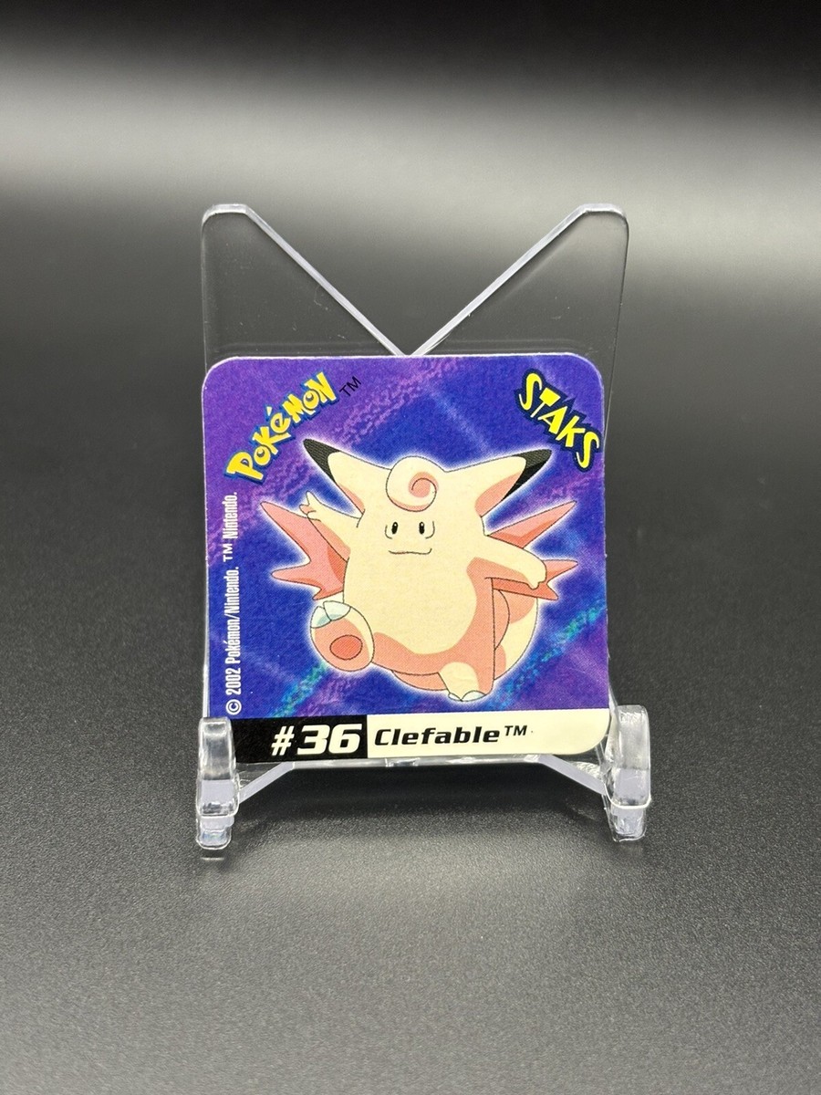 POKEMON Clefable #36 STAKS JOHTO LEAGUE CHAMPIONS PANINI 2002