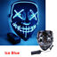 thumbnail 13 - Neon Stitches LED Mask Wire Light Up Costume Purge Party Anonymous Cosplay Mask 