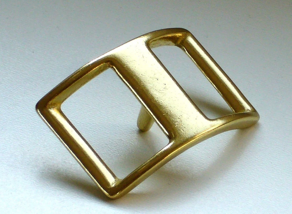 5 x Conway Schnalle Schiffchenschnalle massiv Messing 1/2"