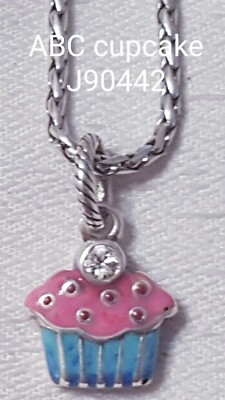 Brighton Cupcake enamel Swarovski charm pendant J90442 B463
