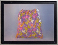 Gymnastics Leotard Grip Bags / Purple Fire Flies Gymnast Birthday Goody Bag