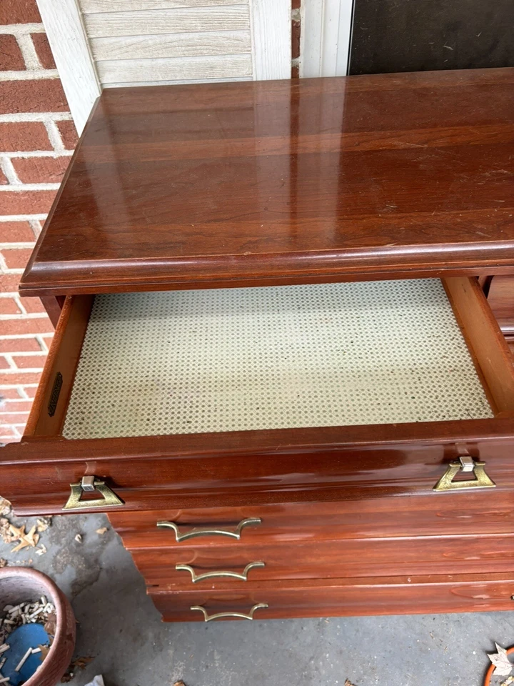 Vintage Kling Cherry Chest On Chest Dresser Pull Handle - Image 2 of 4