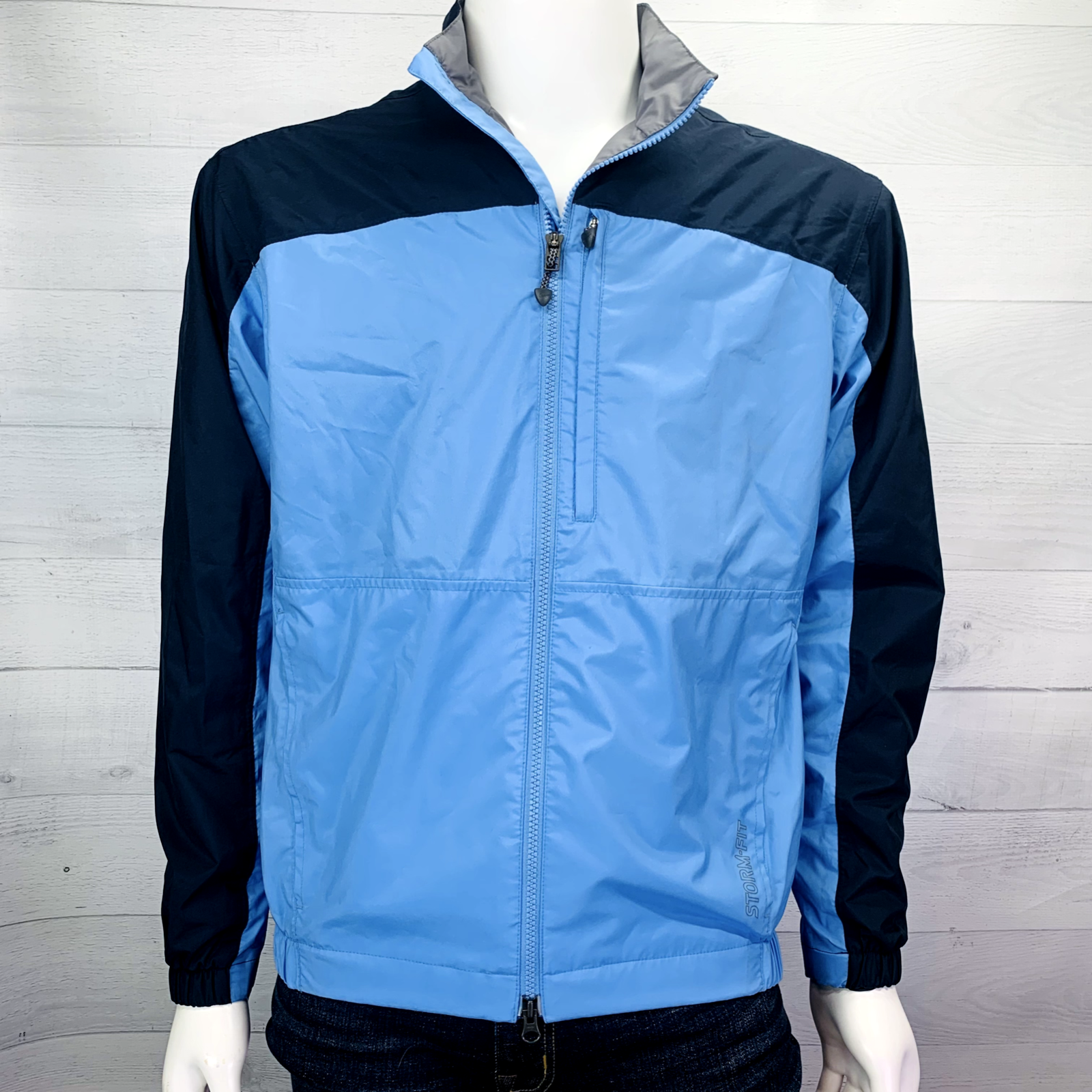 SACAI X NIKE Giacca a vento uomo Nike Golf Storm Fit blu colorblock full zip taglia S