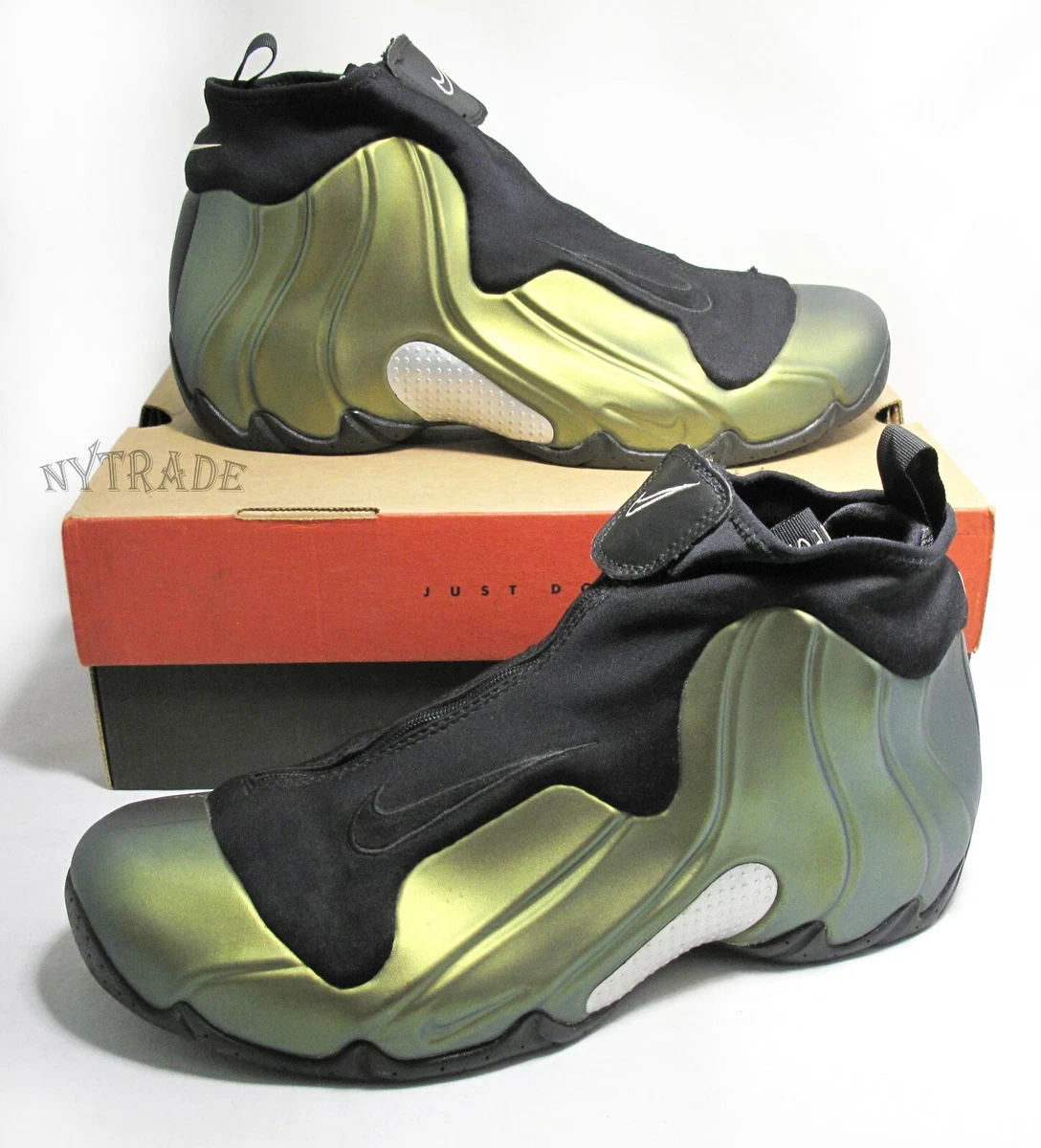 Nike 1999 Air Flightposite OG Metallic Gold Black 830142 701 Vintage Pre Own 11
