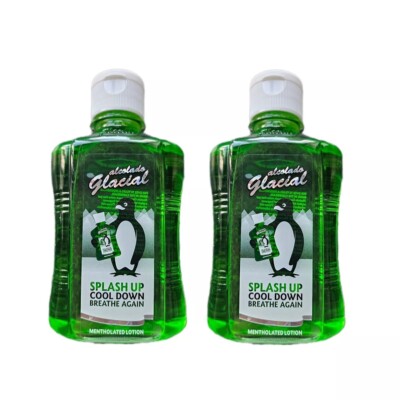 2 x Alcolado Glacial Mentholated Splash Lotion 250 ml.