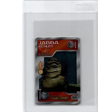 2009 Sabritas Star Wars Mini Card HTF Jabba El Hutt  Foil