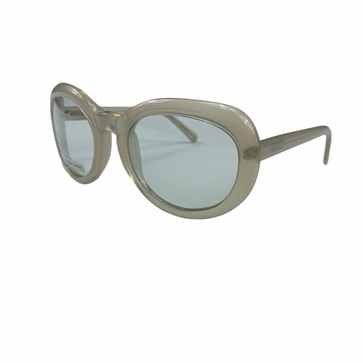 Balenciaga Paris Sunglasses Women Oversize 55-22-135 Opal Clear BAL 0128/S  02M97