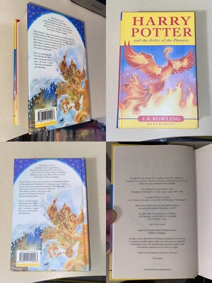 英国初版第1刷】ハリー・ポッターと不死鳥の騎士団UK Bloomsbury版 Harry Potter Bloomsbury UK 7 Book Set 1st Prints & States Original