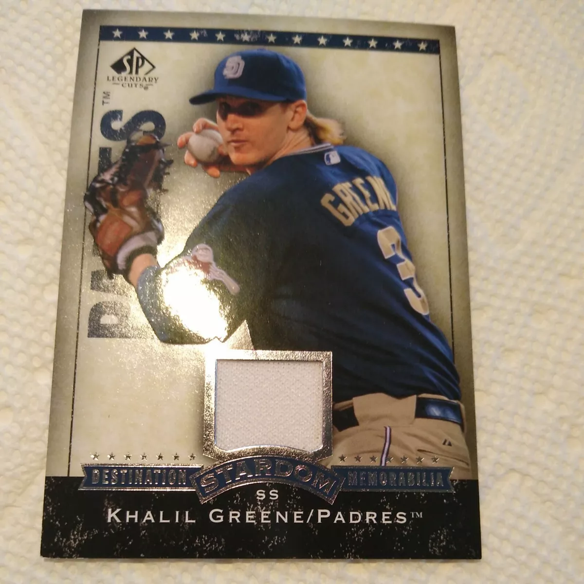 Khalil Greene 2008 SP Legendary Cuts GAME-USED JERSEY #DS-KG San Diego  Padres