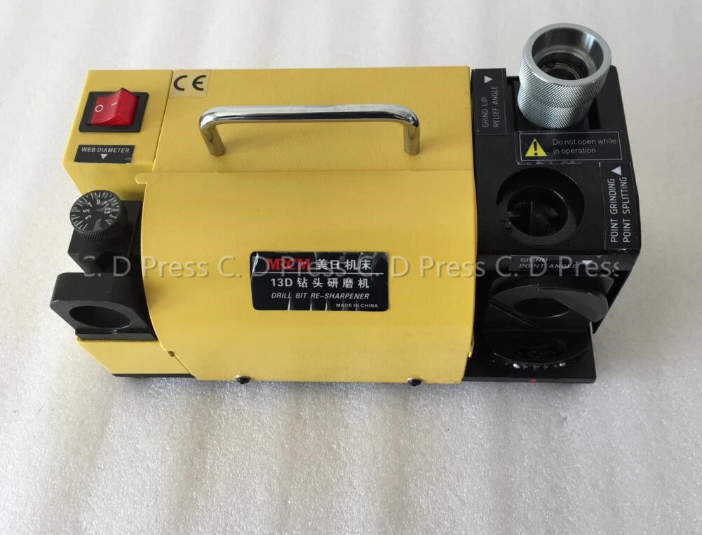 MR-13D Drill Bit Sharpener Grinder 100-130 Angle Grinding Machine for 2-13 mm