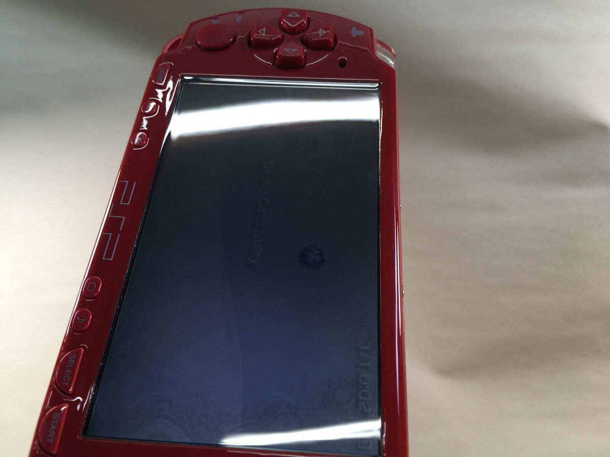 GD7625 Plz Read Item Cond PSP-2000 DEEP RED SONY PSP Console