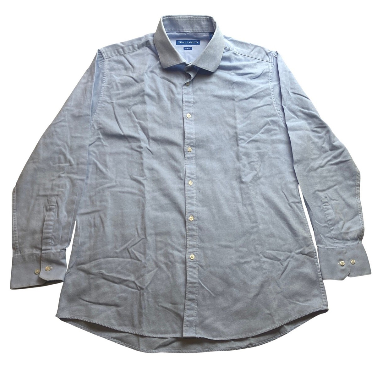 Vince Camuto Shirt Mens 16 1/2 32 33 Slim Fit Oxford Preppy Academia Career Vince Camuto Shirt Mens 16 1/2 32 33 Slim Fit Oxford Preppy Academia Career