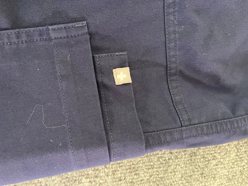 Pantalones Figs Technical Collection Hombre Azul Marino Cordones Talla M Foto 2 de 4