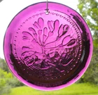 Blenko Glass Suncatcher - Red Bud Blossom - Fig